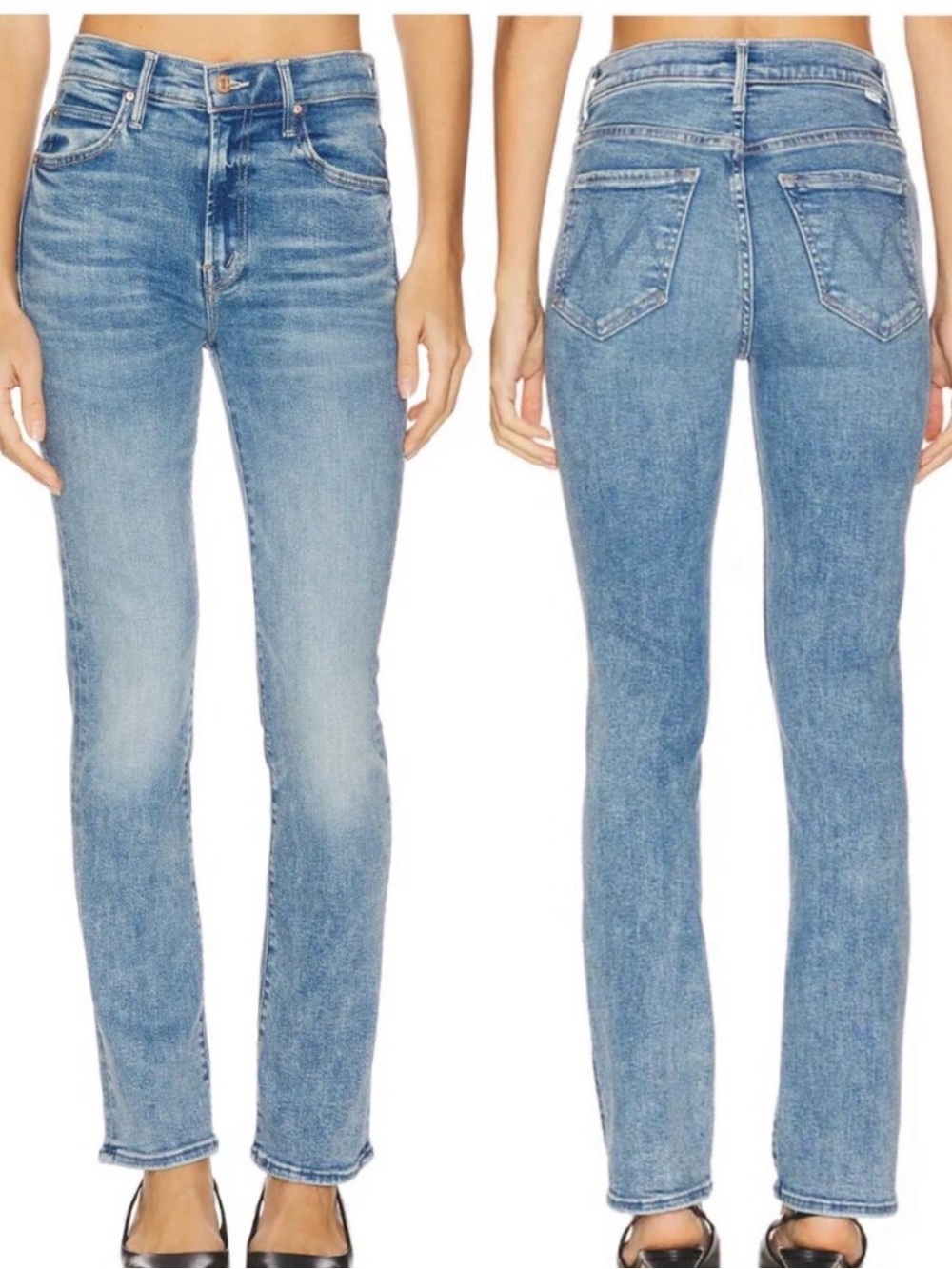LIKE NEW MOTHER High Waisted Rascal Flood Jeans
